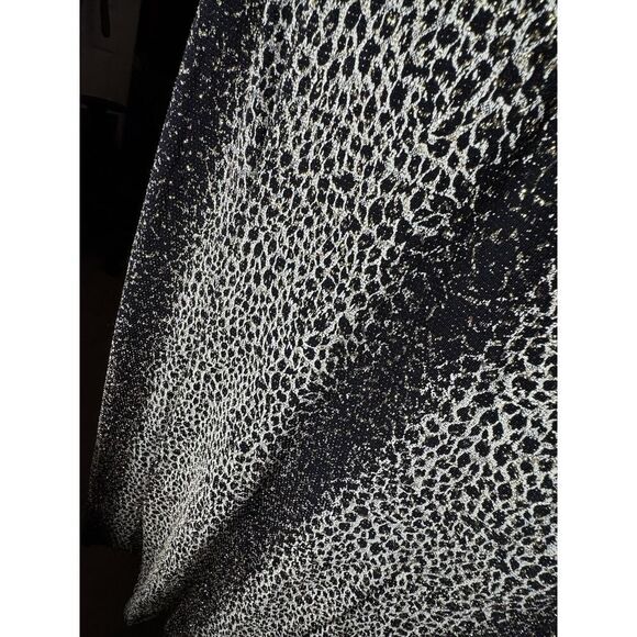 Scarlett Women's Plus 22W Dress Black Sheer Gold Glitter Party Formal Cheetah - Picture 5 of 8